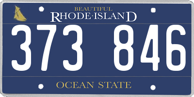 RI license plate 373846