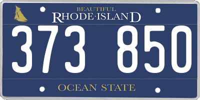 RI license plate 373850