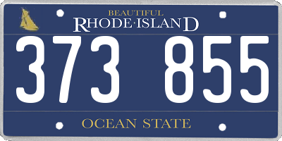 RI license plate 373855