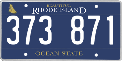 RI license plate 373871