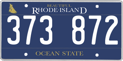 RI license plate 373872