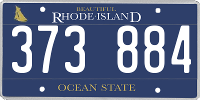 RI license plate 373884
