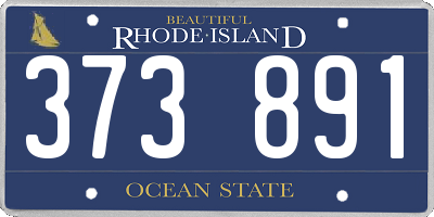 RI license plate 373891