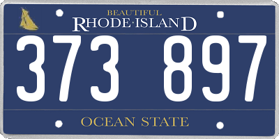 RI license plate 373897