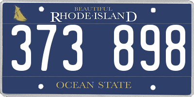 RI license plate 373898