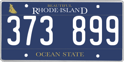 RI license plate 373899