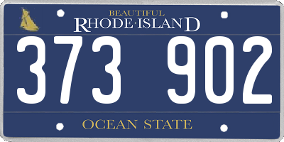 RI license plate 373902