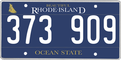 RI license plate 373909