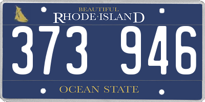 RI license plate 373946