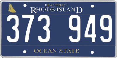RI license plate 373949