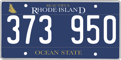RI license plate 373950