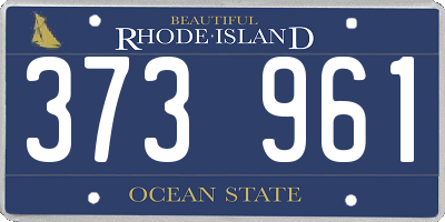 RI license plate 373961