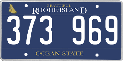 RI license plate 373969