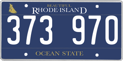 RI license plate 373970