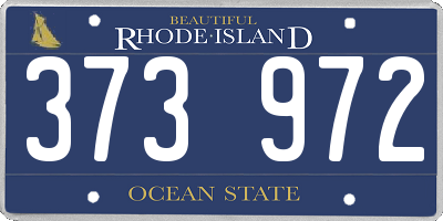RI license plate 373972