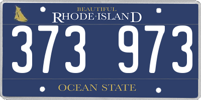RI license plate 373973