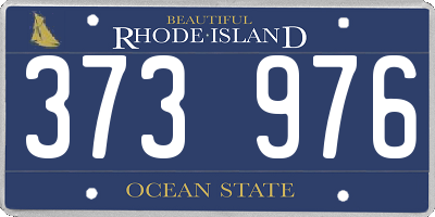 RI license plate 373976
