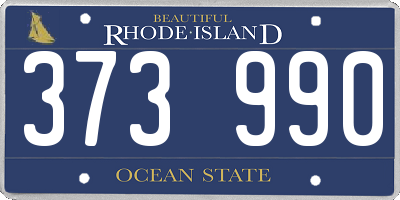 RI license plate 373990