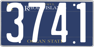 RI license plate 3741