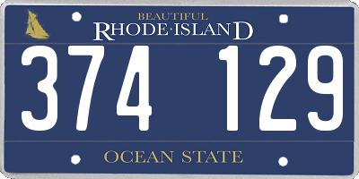 RI license plate 374129