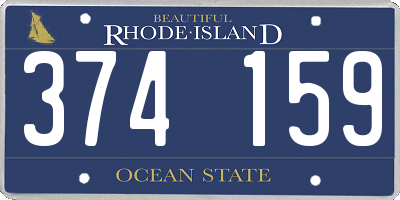 RI license plate 374159