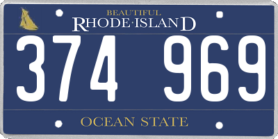 RI license plate 374969