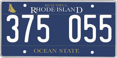 RI license plate 375055