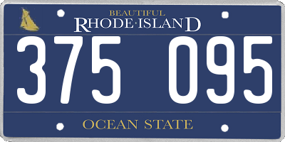 RI license plate 375095