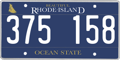 RI license plate 375158