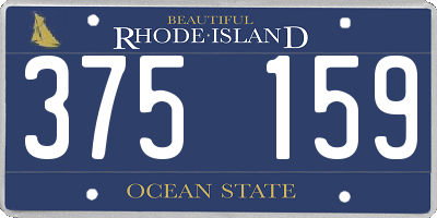 RI license plate 375159