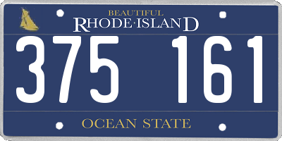 RI license plate 375161