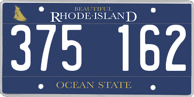 RI license plate 375162