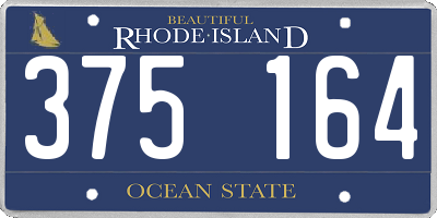RI license plate 375164