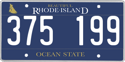 RI license plate 375199