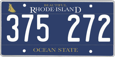RI license plate 375272