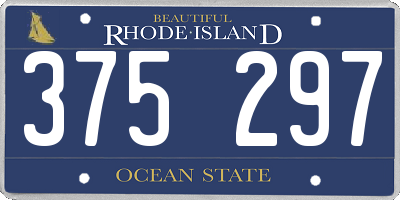 RI license plate 375297