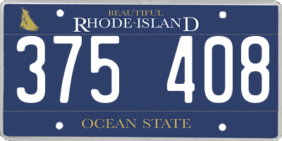 RI license plate 375408