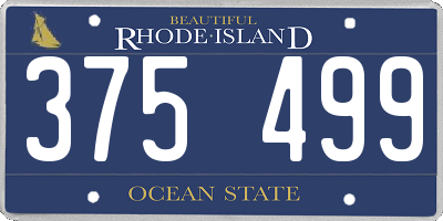 RI license plate 375499