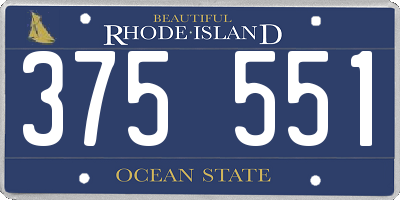 RI license plate 375551
