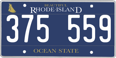 RI license plate 375559