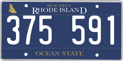 RI license plate 375591