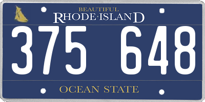 RI license plate 375648