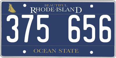 RI license plate 375656