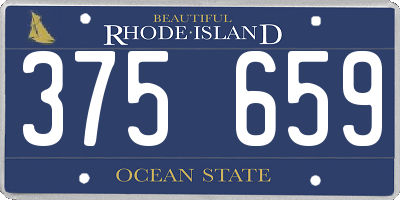 RI license plate 375659