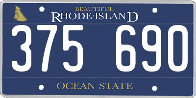 RI license plate 375690