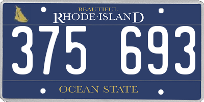 RI license plate 375693