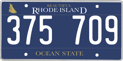 RI license plate 375709