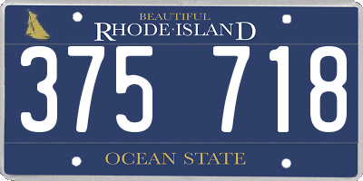 RI license plate 375718