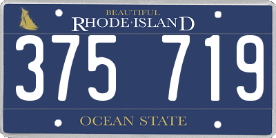 RI license plate 375719