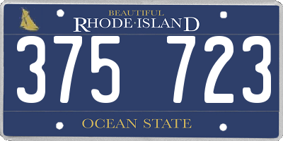 RI license plate 375723